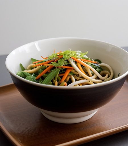 Spicy Udon Salad With Arame recipe image