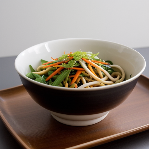 Spicy Udon Salad With Arame recipe image