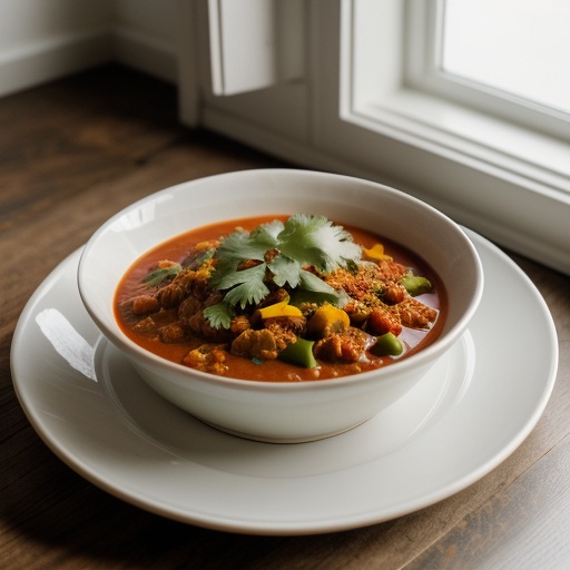 Spicy Vegetable-Cheese Chili recipe image