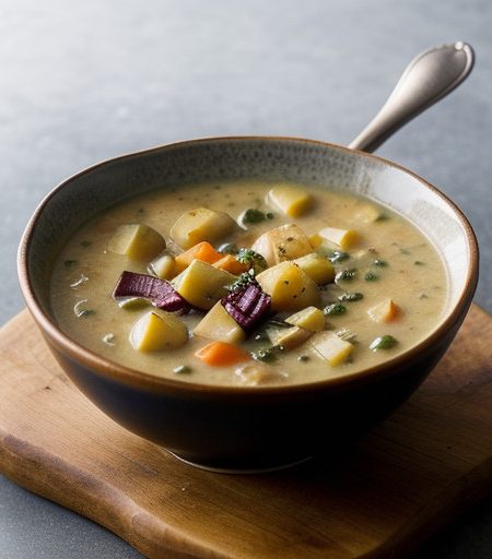 Spicy Winter Vegetable Chowder recipe image