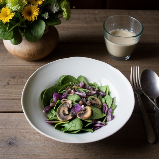 Spinach-Bacon Salad With Warm Dressing recipe image