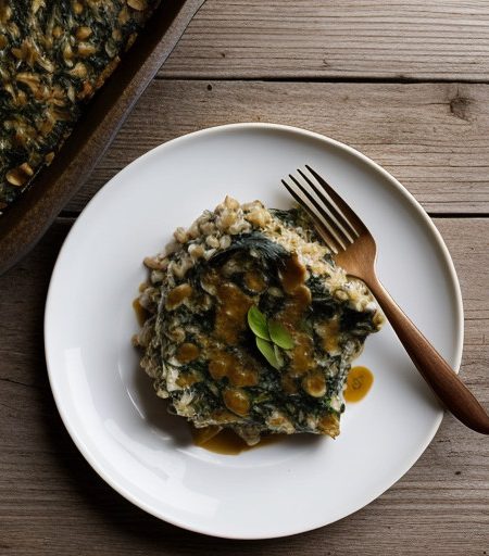 Spinach & Brown Rice Casserole (Lacto recipe image