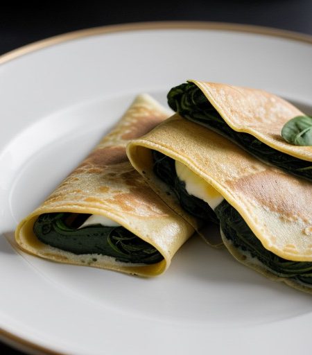 Spinach Crepes recipe image