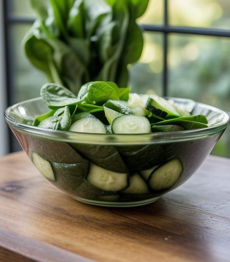 Spinach Cucumber Salad recipe image