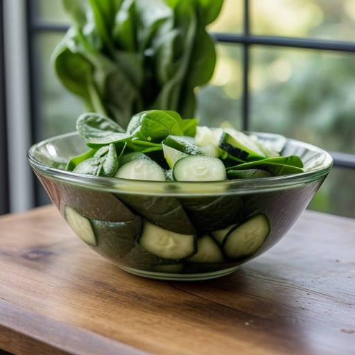 Spinach Cucumber Salad recipe image