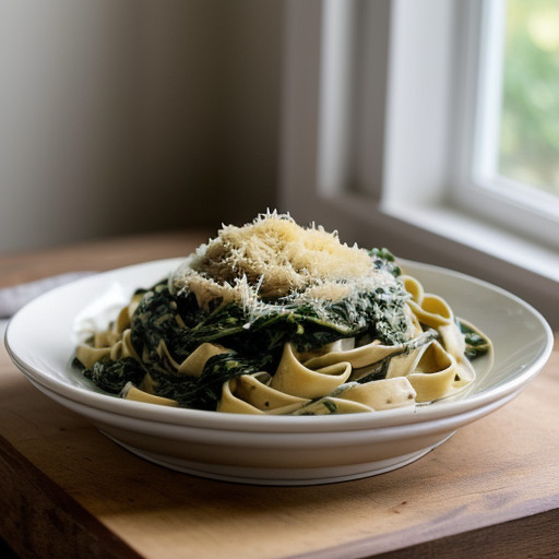Spinach Fettucine recipe image