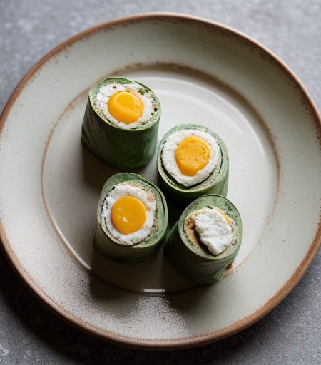 Spinach Filled Tortilla Rolls recipe image