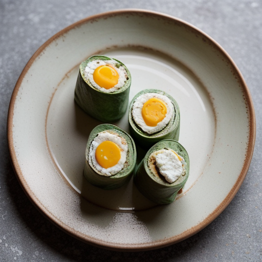 Spinach Filled Tortilla Rolls recipe image