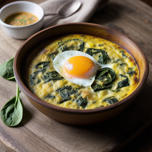 Spinach Frittata W/Creole Sauce recipe image