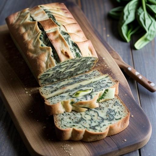 Spinach Garlic Bread recipe image