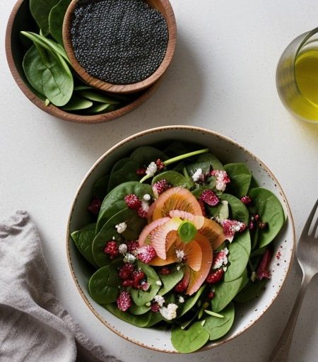 Spinach & Grapefruit Salad recipe image