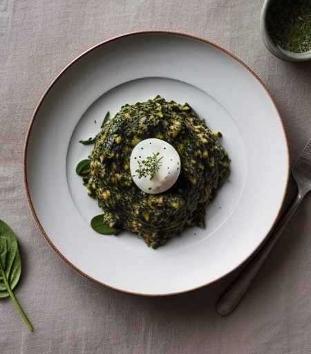Spinach & Herb Risotto (Fine Cooking recipe image