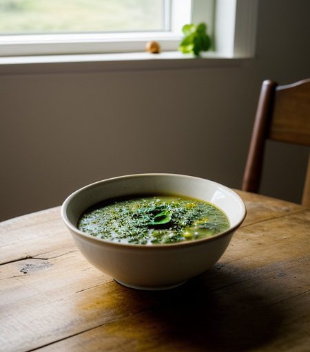 Spinach & Lentil Soup (Santa Maria recipe image