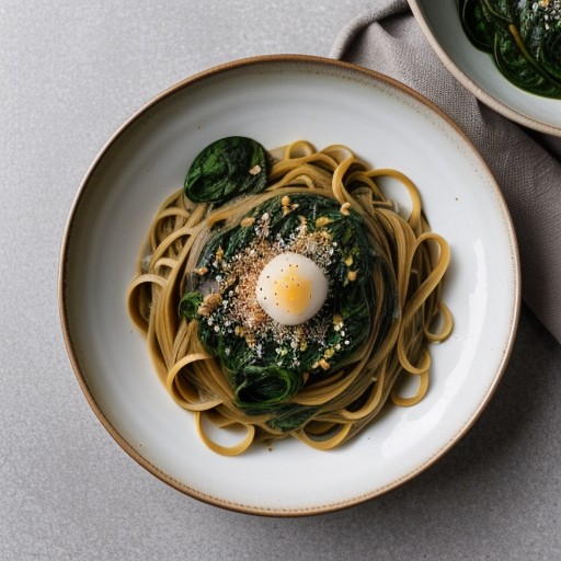 Spinach-Miso Pasta recipe image