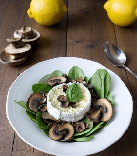 Spinach, Mushroom & Anchovy Salad recipe image