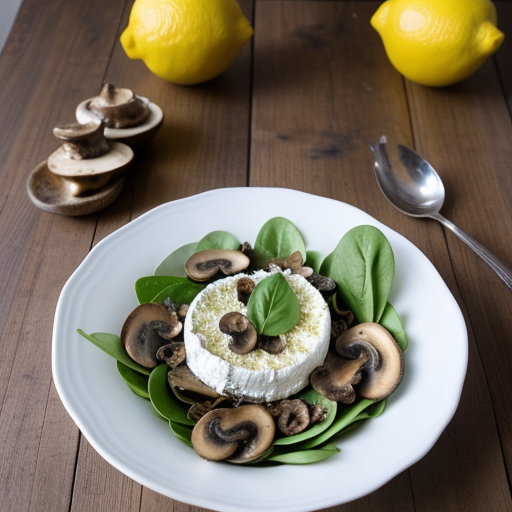 Spinach, Mushroom & Anchovy Salad recipe image