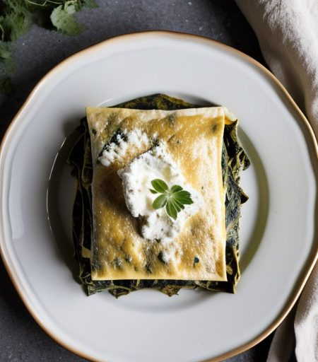 Spinach Mushroom Lasagna recipe image