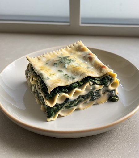 Spinach Mushroom Lasagna I recipe image