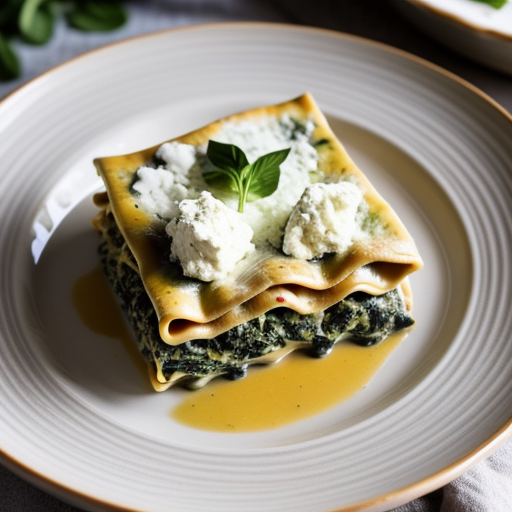 Spinach & Mushroom Lasagna Ii recipe image