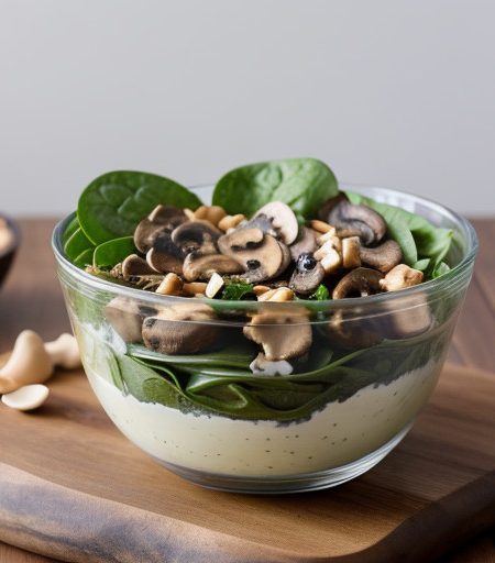 Spinach & Mushroom Salad recipe image
