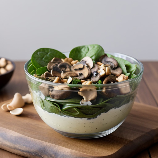 Spinach & Mushroom Salad recipe image