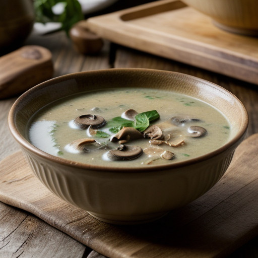 Spinach-Mushroom Soup recipe image