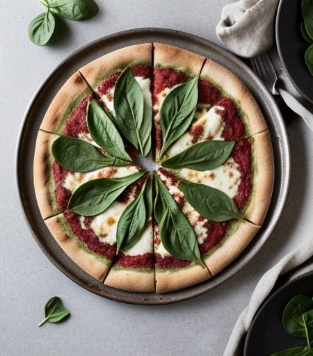 Spinach-Pesto Pizza recipe image