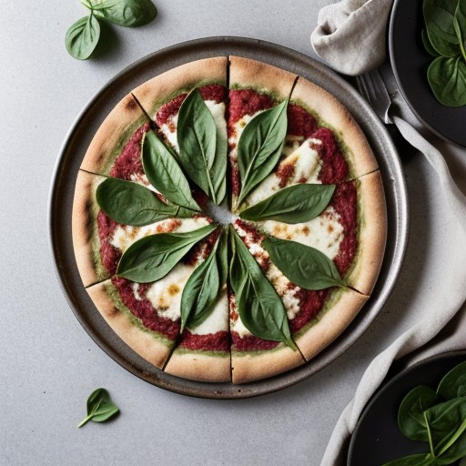 Spinach-Pesto Pizza recipe image