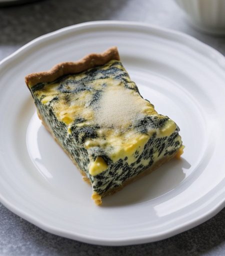 Spinach Quiche With Kasha Crust - House Beautiful recipe image