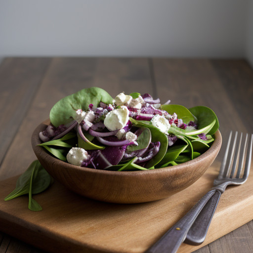 Spinach & Red Onion Salad recipe image