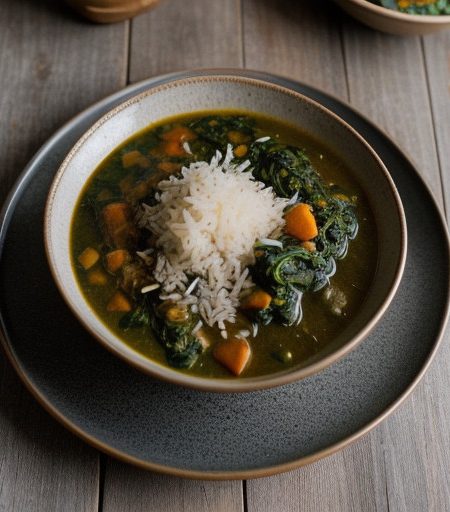 Spinach & Rice Stew recipe image