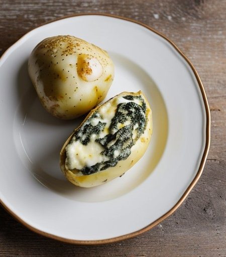 Spinach-Ricotta Stuffed Potato (5 PTS recipe image