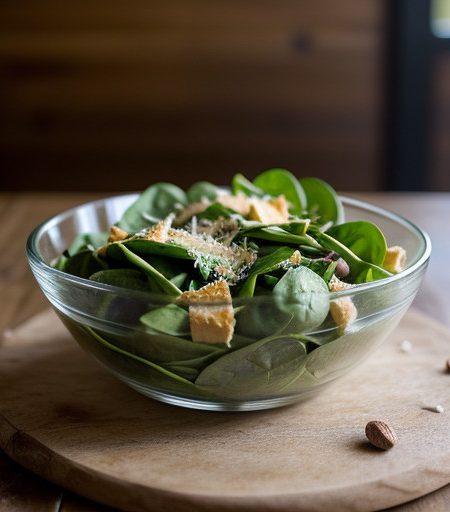 Spinach Salad Parmesan (Lf recipe image