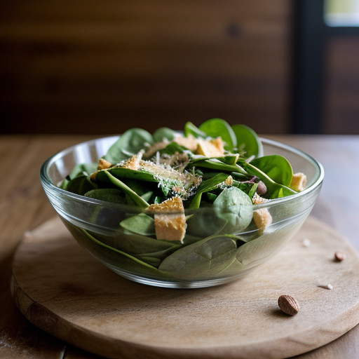 Spinach Salad Parmesan (Lf recipe image