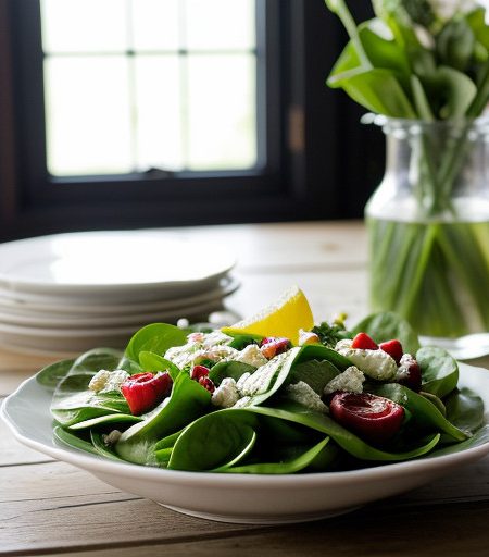 Spinach Salad With Citrus Dressing recipe image