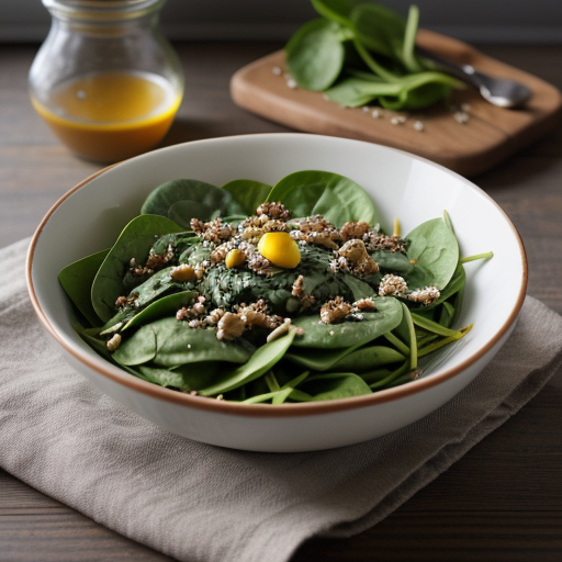 Spinach Salad With Honey Mustard Poppy Seed D recipe image