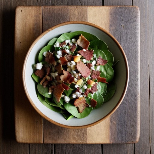 Spinach Salad With Hot Bacon Dressing recipe image