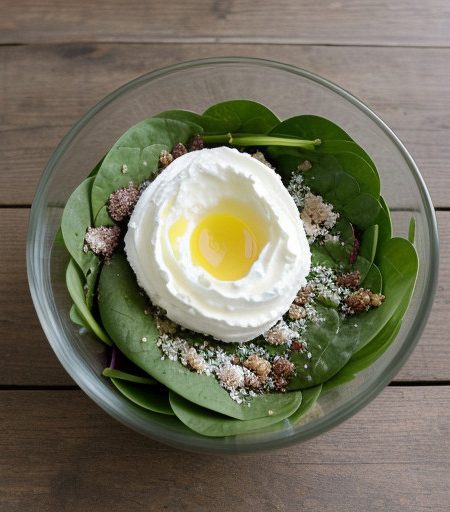 Spinach Salad With Lemon Dressing recipe image