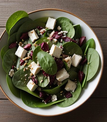 Spinach Salad With Moroccan Lemon recipe image