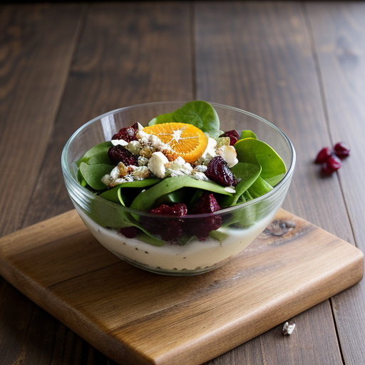 Spinach Salad With Pears & Cranberries recipe image