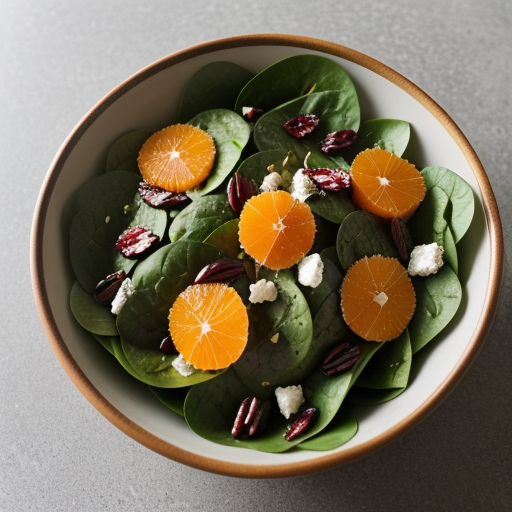 Spinach Salad With Tangy Orange Dressing recipe image