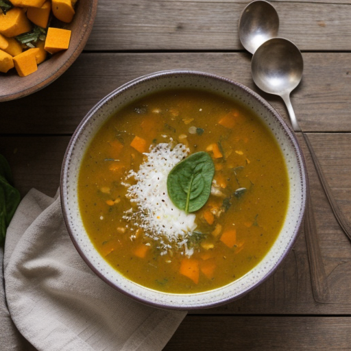 Spinach-Squash Crockpot Soup recipe image