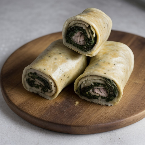 Spinach-Stuffed Turkey Rolls -- Dinner Menu recipe image