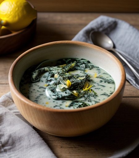 Spinach With Lemon Dressing recipe image