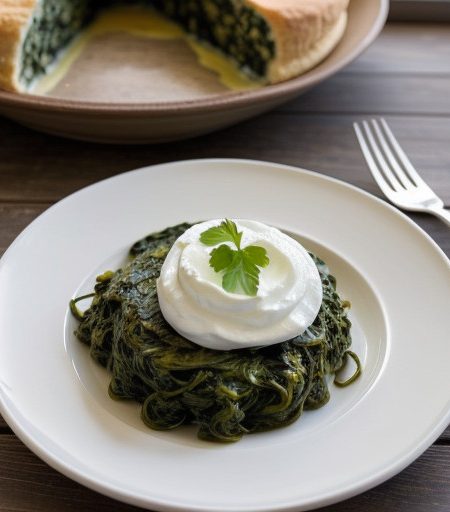 Spinach With Onions recipe image