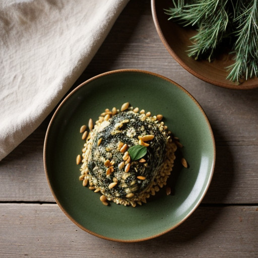 Spinach With Pine Nuts recipe image
