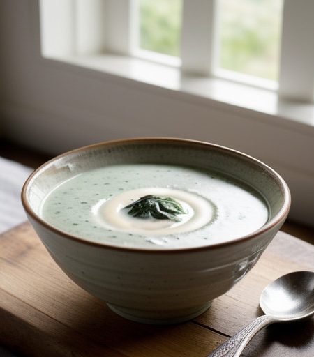 Spinach Yogurt Soup recipe image