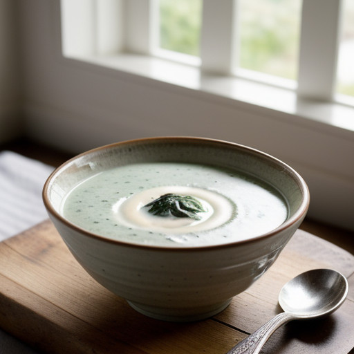 Spinach Yogurt Soup recipe image