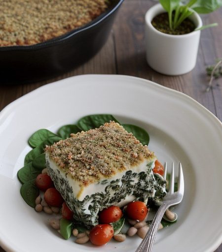 Spinach and Bean Gratin recipe image