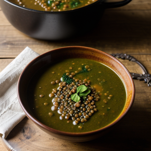 Spinach and Lentil Soup recipe image